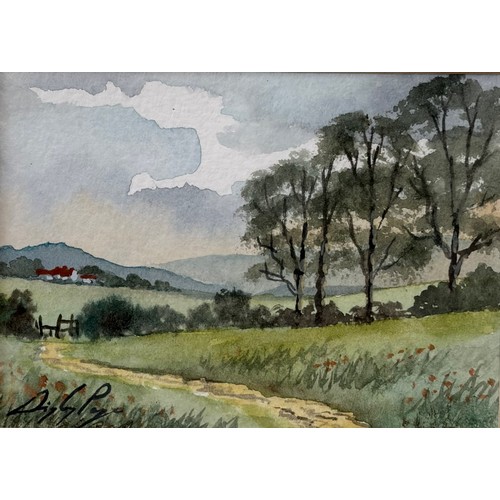 Digby Page (1945-) : A collection of six framed watercolours all