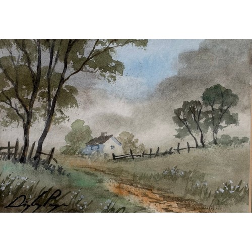 Digby Page (1945-) : A collection of six framed watercolours all