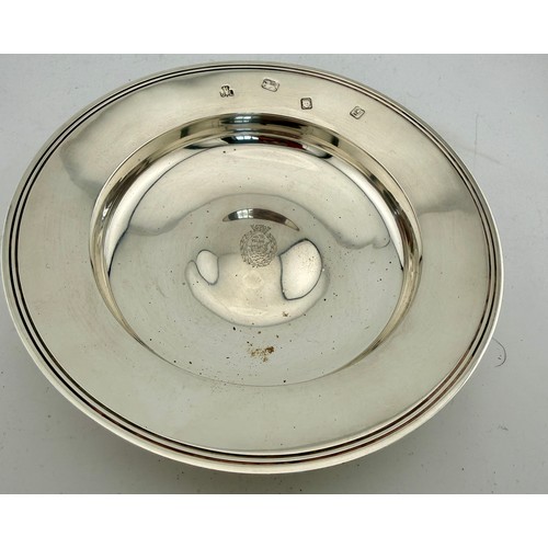 493 - Hallmarked silver dish, London 1962, maker John Henry Lias, 14.5cm d. Weight 187gm.