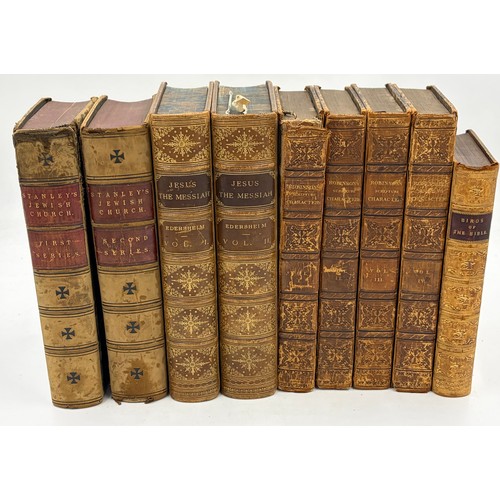 A collection of religious books to include The Life and Times of Jesus ...