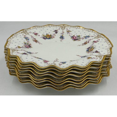 Royal Crown Derby 'Royal Antoinette' pattern eight place setting