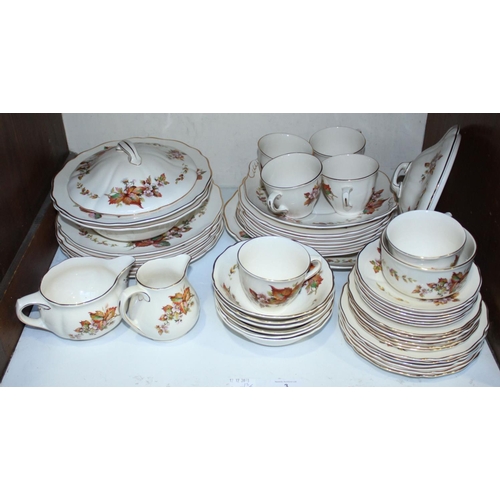 3 - SECTION 3. A fifty-piece Royal Doulton 'Wilton' pattern part tea and dinner service, comprising two ...