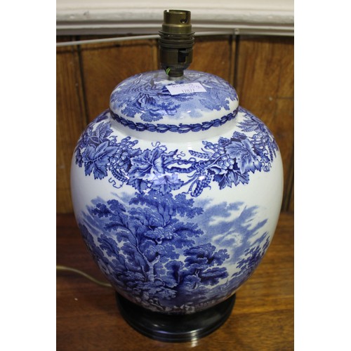 27 - A large quantity of Booths 'British Scenery' blue and white pottery dinner and tablewares including ... 