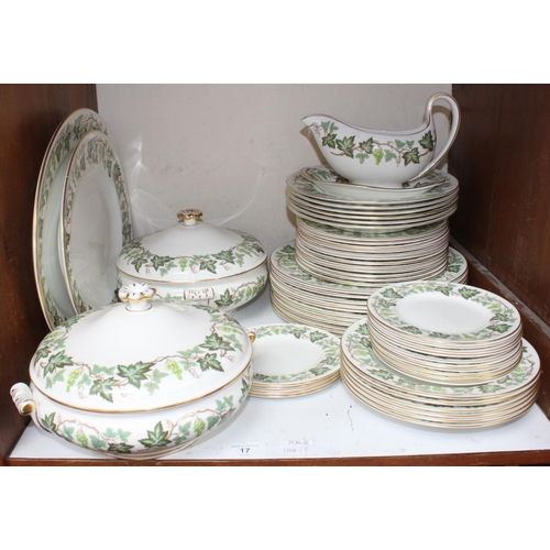 17 - SECTION 17.  A Wedgwood 'Santa Clara' part dinner service comprising two tureens with covers, two va... 