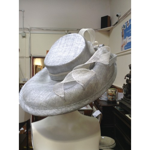 310 - 'Hats by Vyse' of London Vintage hat with beige netting together with a 'Peter Bettley' silver overs... 