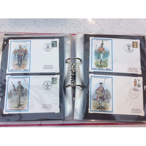 279 - British Military Collection comprising 154x FDC's and Postcard Covers of 'Gibraltar Regimental Unifo... 