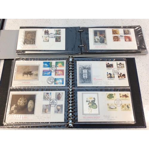 285 - Approximately 305x GB FDC's in four ring-binders, c1979-90s, light pencil-inscribed addressee (local... 