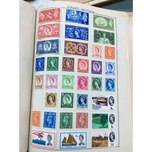 289 - A Movaleaf Illustrated Stamp Album, well-filled with 'GB' and 'World' used and mint, l/m, a small qt... 