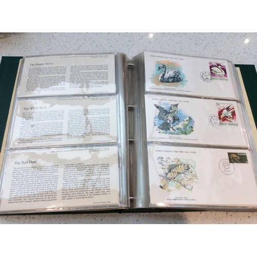 291 - Mixed lot comprising The Official Collection Of World Wildlife First Day Covers (108 covers in offic... 