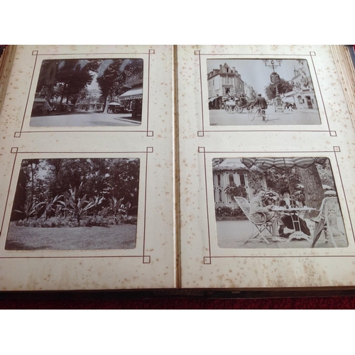 264 - Three albums - (1) of early photos; (2) of Cabinet cards and Cartes de Visite (CdV); and (3) of post... 