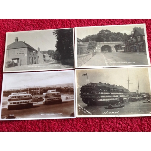 259 - A selection of Portsmouth area cards - nearly all of the city and harbour - in a box containing a nu... 