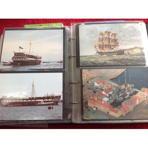 259 - A selection of Portsmouth area cards - nearly all of the city and harbour - in a box containing a nu... 