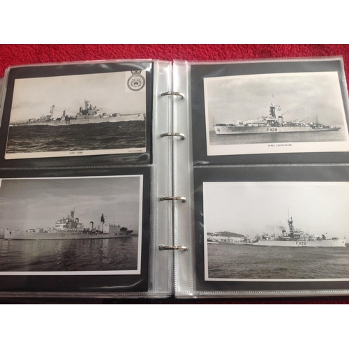 260 - Approximately 440 British Royal Naval ships, with submarines, in three modern albums - two pockets t... 