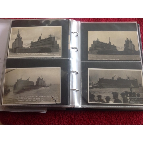 260 - Approximately 440 British Royal Naval ships, with submarines, in three modern albums - two pockets t... 