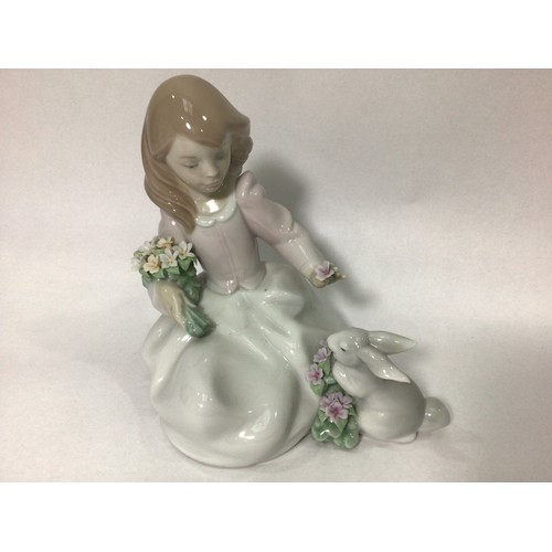 39 - Four various Lladro porcelain figures ‘You Deserve the Best No. 8504’, ‘Forrest Encounter No. 6931’,... 