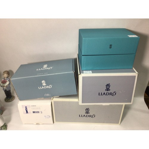 39 - Four various Lladro porcelain figures ‘You Deserve the Best No. 8504’, ‘Forrest Encounter No. 6931’,... 