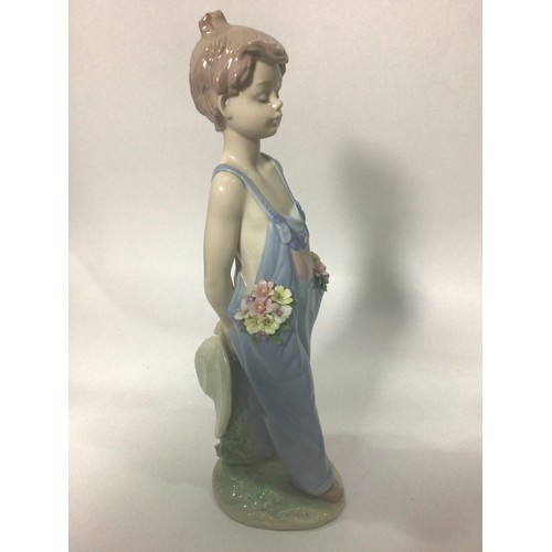 47 - Four Lladro porcelain figures including ‘Pocket Full of Wishes No. 7650, ‘A Wish Come True No. 7676’... 