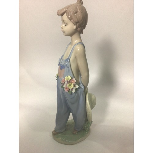 47 - Four Lladro porcelain figures including ‘Pocket Full of Wishes No. 7650, ‘A Wish Come True No. 7676’... 