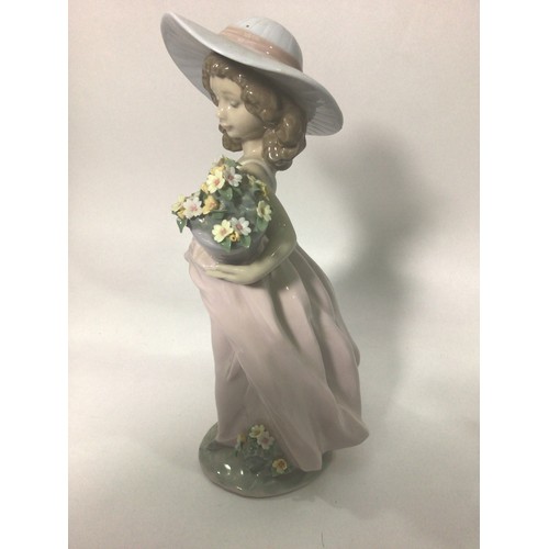 47 - Four Lladro porcelain figures including ‘Pocket Full of Wishes No. 7650, ‘A Wish Come True No. 7676’... 