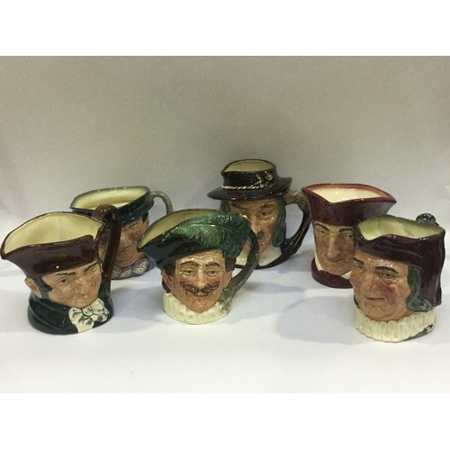 78 - A large collection of assorted Royal Doulton character jugs, including Paddy, two x Sairey Gamp, Owd... 