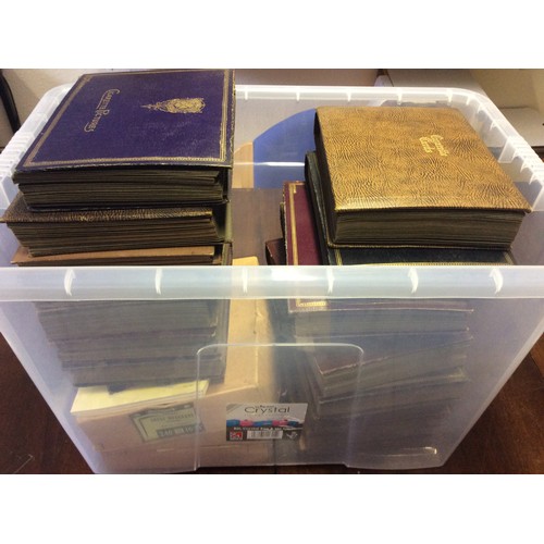 240 - An extensive collection of 're-issue' cigarette cards, loose in 16x 'vintage' gilt-tooled albums, to... 