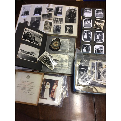 242 - A collection of RAF and RN Fleet Air Arm photographs and related ephemera, circa 1930-50s relating t... 