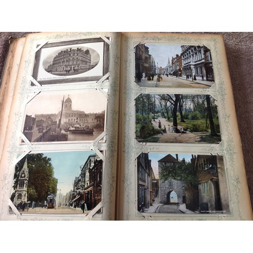 251 - An old album of nearly 190 postcards – approximately 177 of Southampton and the other 12 of the Cat ... 