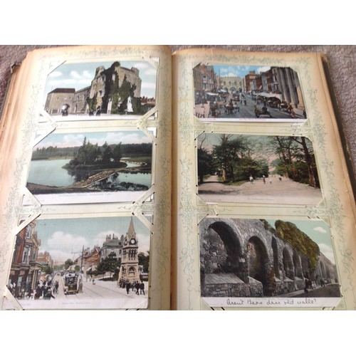 251 - An old album of nearly 190 postcards – approximately 177 of Southampton and the other 12 of the Cat ... 