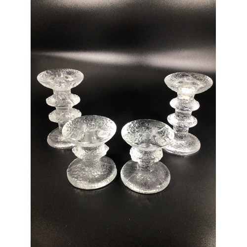 18 - SECTION 18.  Various glass ‘Festivo’ candlesticks designed Timo Sarpaneva (1926-2006), Finland, for ... 