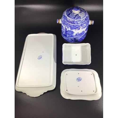 23 - SECTION 23 & 24. A Spode blue and white Italian pattern part dinner and tea service ‘C1816’, compris... 