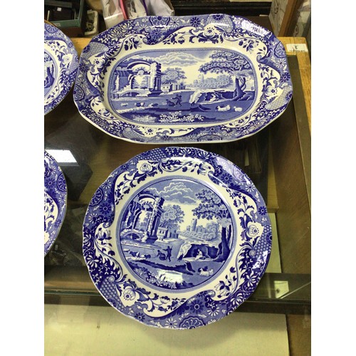 23 - SECTION 23 & 24. A Spode blue and white Italian pattern part dinner and tea service ‘C1816’, compris... 