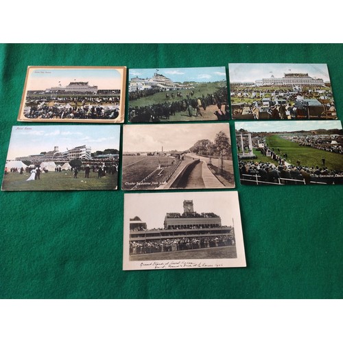 135 - Some 25 postcards (all pictured) on horse-racing – 17 – British and four foreign (Ceylon, Calcutta a... 