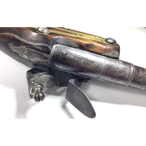 408 - An 18th Century 42-Bore Flintlock Pocket Pistol, by (John) Hurst, (Tower Hill, London 1760-1805), 4.... 