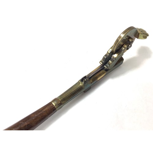 410 - A late 18th/ early 19th century marine Eprouvette or Gunpowder Tester, with tapering octagonal brass... 