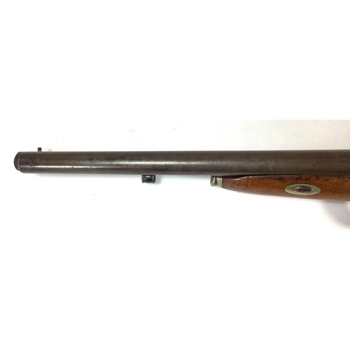 412 - An early 19th century 37-bore double-barrel percussion pistol, 10-inch twist barrels with gilt lette... 