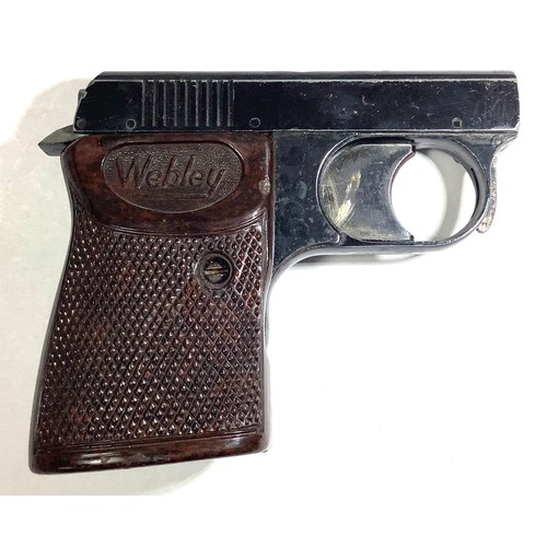 414 - A Webley Sports Starting Pistol, (.22), with bakelite grips, wire cleaning brush, original box and i... 