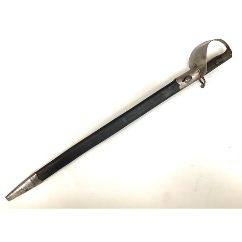 425 - An 1859 pattern cutlass bayonet for the 1858 Enfield .577 Naval Rifle with 69cm blade marked with J ... 