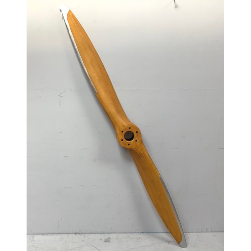 430 - A replica Sopwith Camel wooden propeller marked ‘Biggin Hill Des 1939 HP 480 RPM 225’, 197cm diam