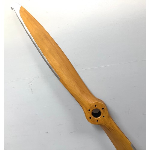 430 - A replica Sopwith Camel wooden propeller marked ‘Biggin Hill Des 1939 HP 480 RPM 225’, 197cm diam