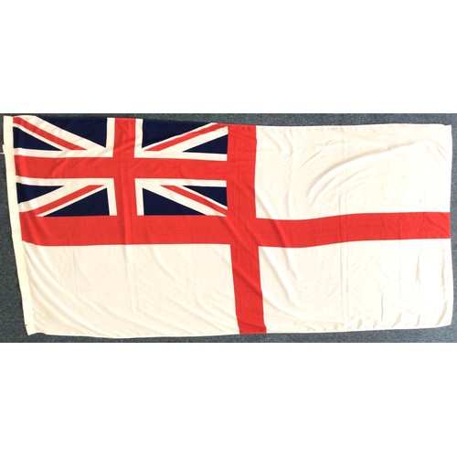 439 - A very large Union Jack Ensign from HMS Cardiff which was decommissioned in 2005, marked ‘6 BTH 2001... 