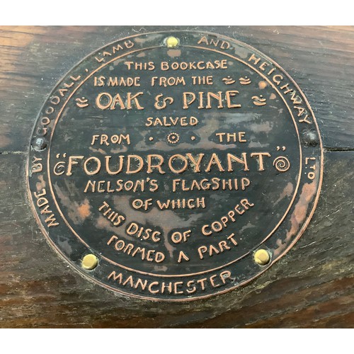 454 - HMS Foudroyant interest:  A revolving bookcase made from the salvaged timber from the 2nd HMS Foudro... 
