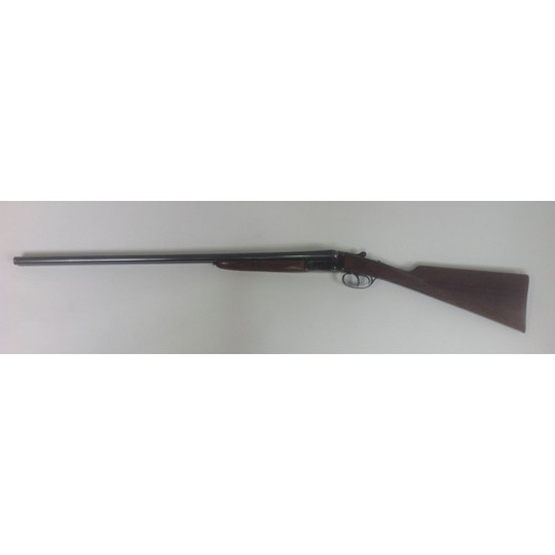 444 - A 20-bore double-barrel shotgun by Ignacio Ugartechea, with 26.75' inch side by side blued-steel bar... 