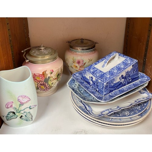 43 - A collection of assorted mixed ceramics, predominantly Carlton Ware including a lustre bowl, four gi... 