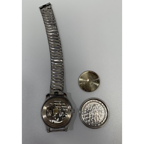 107 - A stainless steel British WWII Military Cyma W.W.W. Wristwatch, C.1945, part of the ‘Dirty Dozen’, t... 