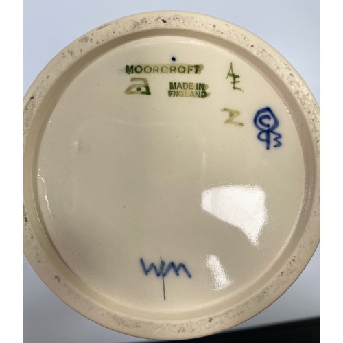 30 - A Moorcroft pottery vase in the Golden Lily pattern to ivory ground, designed by Sally Tuffin, of in... 