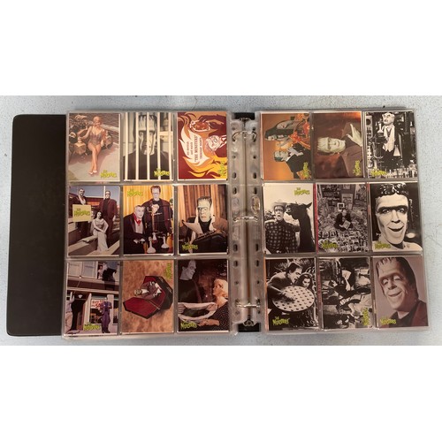 353 - An album of Trading cards including 140 x Outer Limits (18 autographed cards), 162 The Munsters, 21 ... 