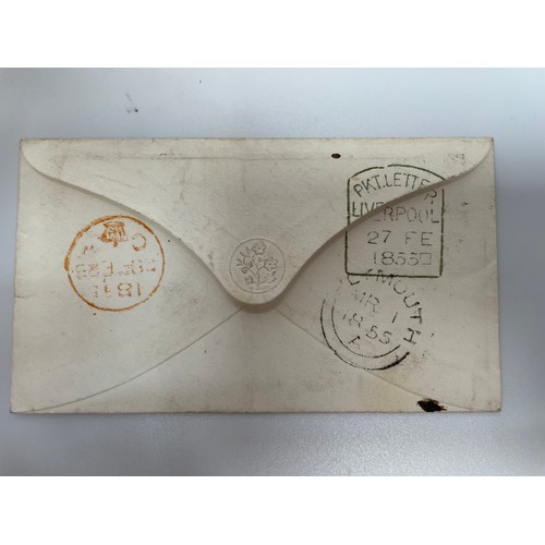 311 - Postal History Covers: 10 x Transatlantic stampless letters and covers to and from Canada covering t... 