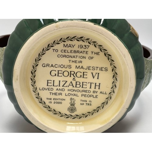 8 - A Royal Doulton twin-handled vase to commemorate the Coronation of George VI & Elizabeth May 1937, l... 