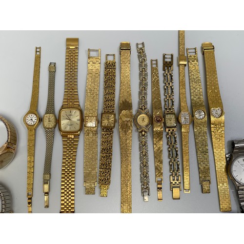 161 - A collection of 28 assorted gents and ladies wristwatches including examples by Pulsar, Citizen, Mon... 