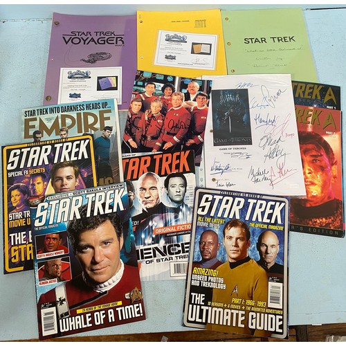 358 - Two Star Trek scripts including Star Trek Voyager Year 3 ‘Darkling’ final draft December 3, 1996, ‘H... 